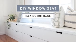 DIY Window Seat with Ikea Nordli Hack [upl. by Ruth290]