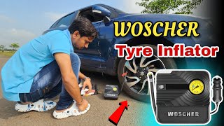 Woscher Tyre Inflator Strong Power amp Fast Inflator With Long Charging Cable  Nitto Rai [upl. by Katya707]