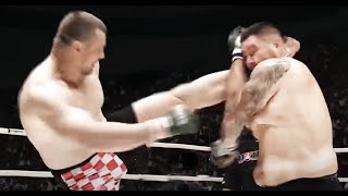 Новый бой Мирко Крокопа после травмы  Прилетело с локтя  New fight Mirco Cro Cop [upl. by Esilram]