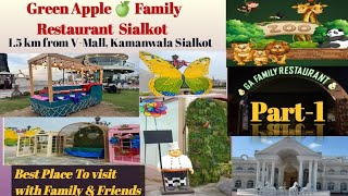 Green Apple Restaurant Sialkot amp Green Apple Zoo Best Place To visit with family Vlog Part 1 [upl. by Atteyek]