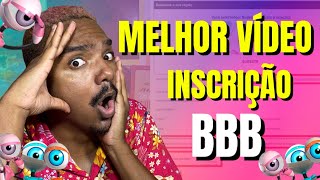 INSCRIÇÃO BBB COMO GRAVAR O VÍDEO DE INSCRIÇÃO [upl. by Nalac]