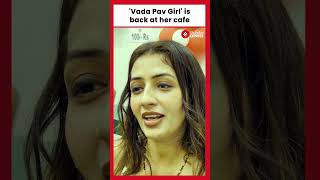 Vada Pav Girl is back at her cafe [upl. by Daisy]