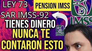 Cobra Dinero de tu PENSION IMSS ley 73 el Ahorro que no sabias que Tienes SARIMSS 92 [upl. by Charleton561]