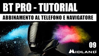 Tutorial Midland BT PRO  Abbinamento telefono e GPS [upl. by Alexi]