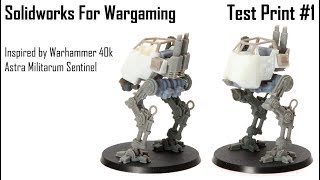 3D printed table top model inspired by the Warhammer 40k Catachan Sentinel [upl. by Eronel]