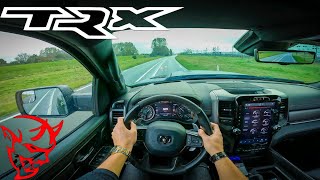 712 Horsepower RAM TRX POV  TEST DRIVE BY DUTCHCARS  GRAZY LOUD EXHAUST [upl. by Charlotta]