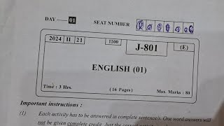 MH 12th English HSC board paper solution 2024  English hsc board paper solution 2024 [upl. by Emirej]