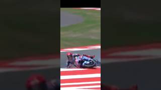 Detikdetik Marquez jatuh motogp motogp2024 mandalikasircuit motogpmandalika marcmárquez [upl. by Aicirtam]