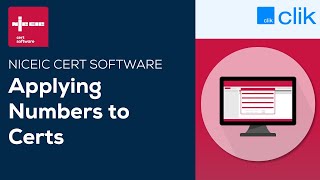 Applying Numbers to Certs  NICEIC Cert Software [upl. by Cesya625]