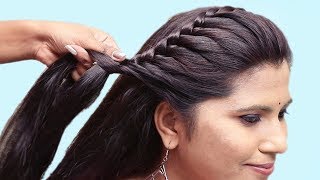 Best Side Braid Hairstyle Tutorials  New Hairstyles videos  Easy Hairstyles videos [upl. by Nudnarb]