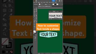 How to customise text inside shape illustrator graphicdesign design brandidentity logo [upl. by Ynez]