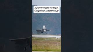 USMC F35B Lightning II aircraft arrive at South Korea for Freedom Flag 241 Oct 28 2024 F35B [upl. by Fairfax]