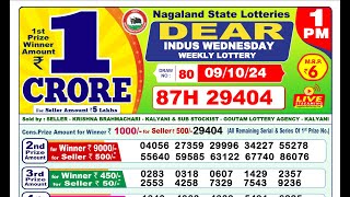 🔴MORNING LOTTERY 1PM RESULT 091024  DEAR LOTTERY RESULT [upl. by Stimson]