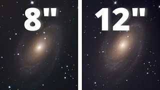 8quot vs 12quot Telescopes  The BODES GALAXY [upl. by Heinrike]