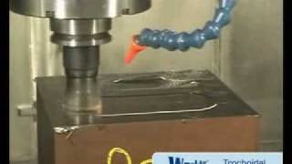 CNC trochoidal millingmachining [upl. by Aigroeg]