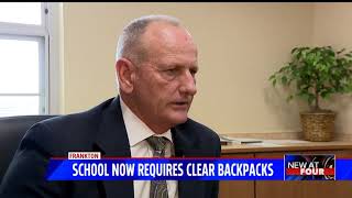 School now requires clear backpacks following threat [upl. by Aillil]