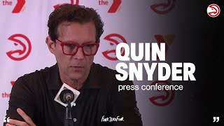 Hawks vs 76ers Postgame Press Conference Quin Snyder [upl. by Stewardson62]