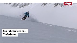 Skitechnik Tiefschneefahren lernen  Tiefschneetechnik [upl. by Chi]