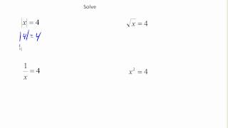 Solve basic absolute value equation [upl. by Siubhan]