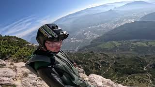 Paganella Two Way  Wingsuit Base Jump  Italy  2023  4K [upl. by Galang34]