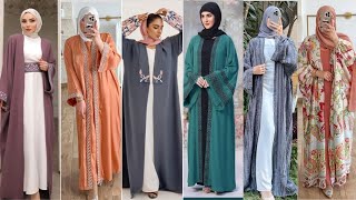 Double abaya design  latest abaya design 2024  Double Layer Abaya style [upl. by Anissa]