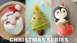 3x Speed Video Christmas Theme Steamed Buns ｜圣诞造型系列馒头  3x速度快进 [upl. by Percival]