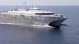 Incat  US Navy HSV 2 Swift Catamaran High Speed Vessel 480p [upl. by Euqnimod]