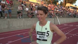 Nikki Hiltz Tunes Up For Olympics With Sunset Tour 800m Win Full Race [upl. by Nosahc]