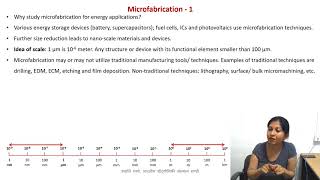 Microfabrication Overview [upl. by Podvin52]