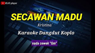 SECAWAN MADU  Kristina  Karaoke Dangdut Koplo  nada Cewek quotGm [upl. by Adur30]