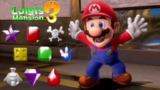 Luigis Mansion 3  All Gem Locations [upl. by Iviv828]