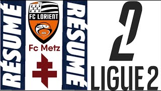 Metz  Lorient 11 Résumé du match  Ligue 2  20242025 [upl. by Lotsyrk]