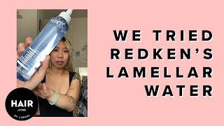 We Tried Redkens Lamellar Water Treatment  Haircom By LOreal [upl. by Akinnej]