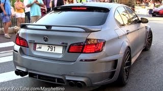 Hamann BMW M5 F10 Akrapovic Exhaust Sound [upl. by Otxis]