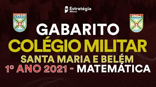 Matemática para Colégio Militar de Santa Maria e Colégio Militar de Belém  1° ano 2021 [upl. by Oivlis]