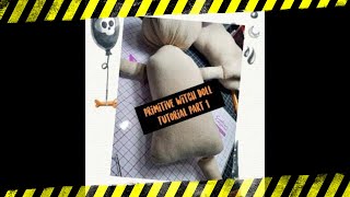 Primitive Witch Doll Tutorial Part 1 Halloween PrimitiveDoll [upl. by Fanchan]