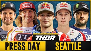 2024 Seattle Supercross  Press Day ft Lawrence Webb Barcia [upl. by Atrim192]