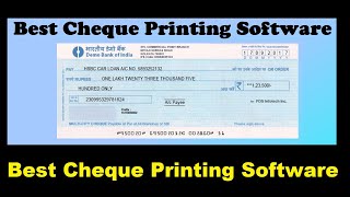 Best Cheque Printing Software for ALLINDIANBANKS [upl. by Neruat712]