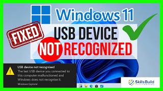 🔥 How to Fix USB Device Not Recognized in Windows 11 FAST [upl. by Nancey]