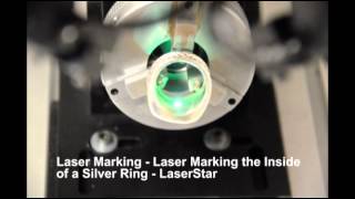 Laser Engraving  Inside a Sterling Silver Ring [upl. by Postman]