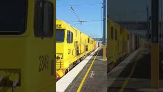 2849 passing through Caboolture station with small toot and still jumped scared me [upl. by Norret]