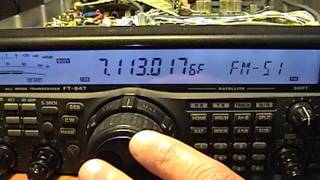 Yaesu FT847 evaluación en Laboratorio [upl. by Dnamron]