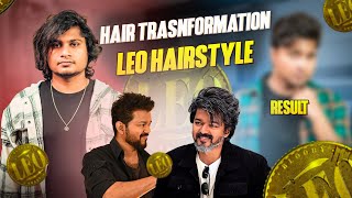 I Tried LEO VIJAY Classy Hairstyle  LONG HAIR To SHORT HAIR  Saran Lifestyle [upl. by Duggan]