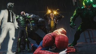 SpiderMan PS4  The Six Assemble RhinoMr NegativeVultureElectroScorpionDr Oc 1080p HD [upl. by Oned697]