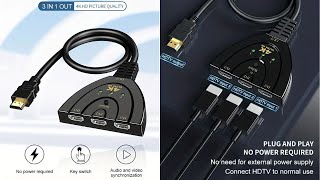 Expanding TV HDMI Input with 4K HDMI 3in1 SwitchSplitter [upl. by Convery]