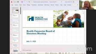 Health Connector Board Meeting  July 11 2024 [upl. by Missie783]