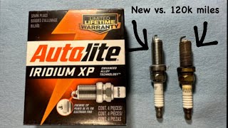 Autolite Iridium XP spark plug review How did they hold up after 120k miles in my Altima [upl. by Dani]