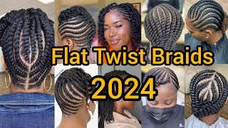 Latest Flat Twist Braids  Twist Hairstyles for Black Women  Passion Twist Braids  Braided Hairs [upl. by Natka]