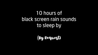 10 hours of rain ASMR to fall asleep to [upl. by Atinomar]