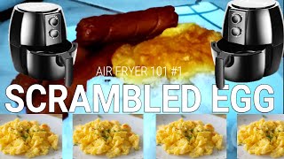 How to make Scrambled egg In Air Fryer  3 HOW TO [upl. by Deraj550]